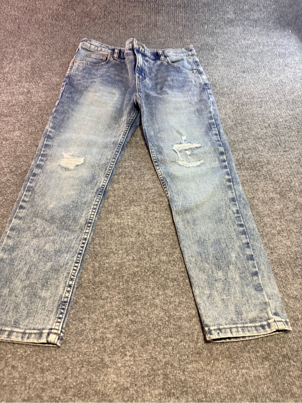 wonder nation Light Blue Slim Straight Distressed Jeans